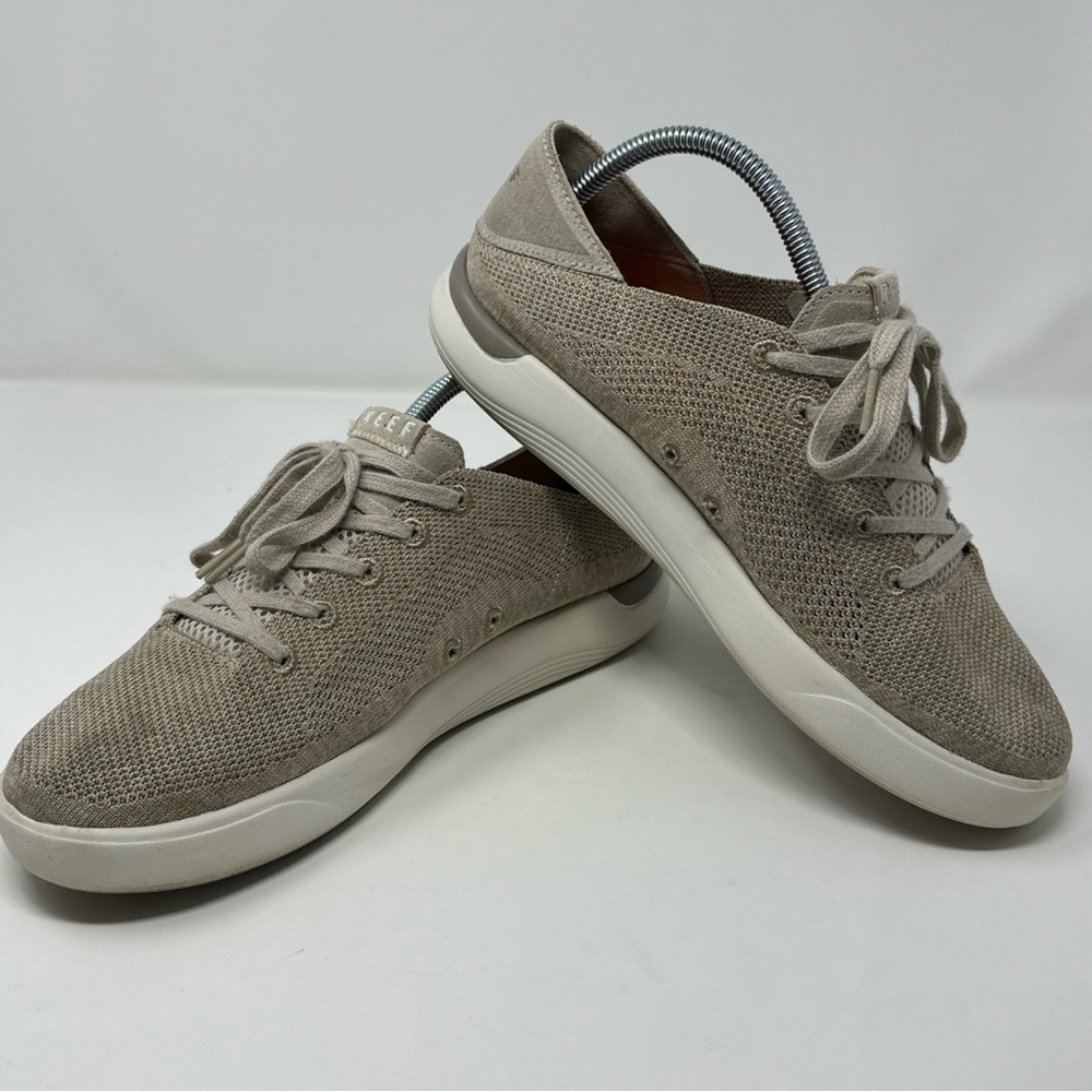 Reef Swellsole Neptune Men's US 9Tan Knit Slip-On Sneakers Comfort Shoes EUR 42
